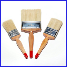 Wooden Handle White Bristle Paint Brush